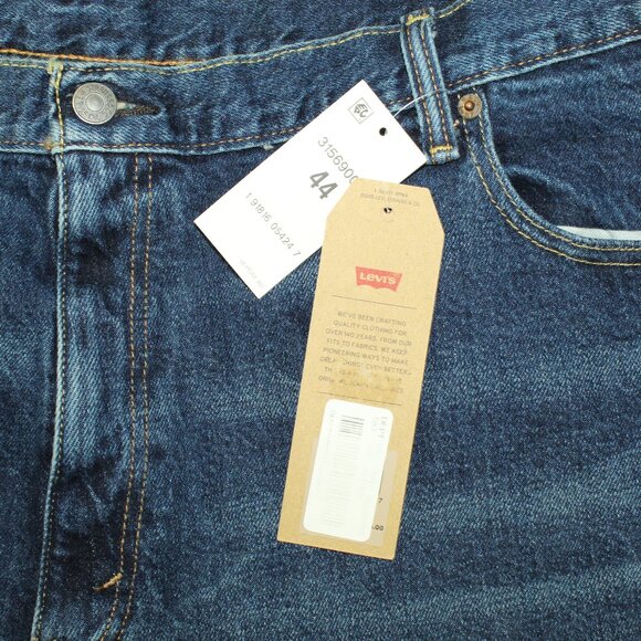 NEW Levis 569 Denim Jeans Shorts Mens 44 Loose Fit Relaxed Bermuda Blue - Picture 4 of 8
